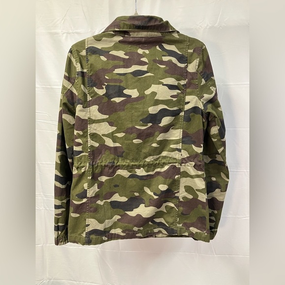 Old Navy Camo Twill Field Jacket women’s size small 100% cotton - Picture 10 of 13